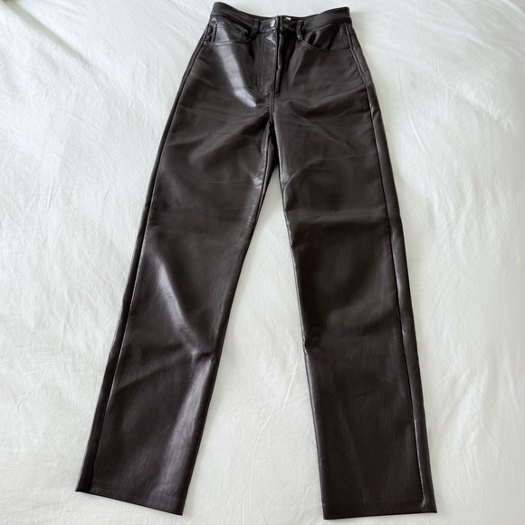 Wilfred Brown Straight Leg Pants - Picture 6 of 15